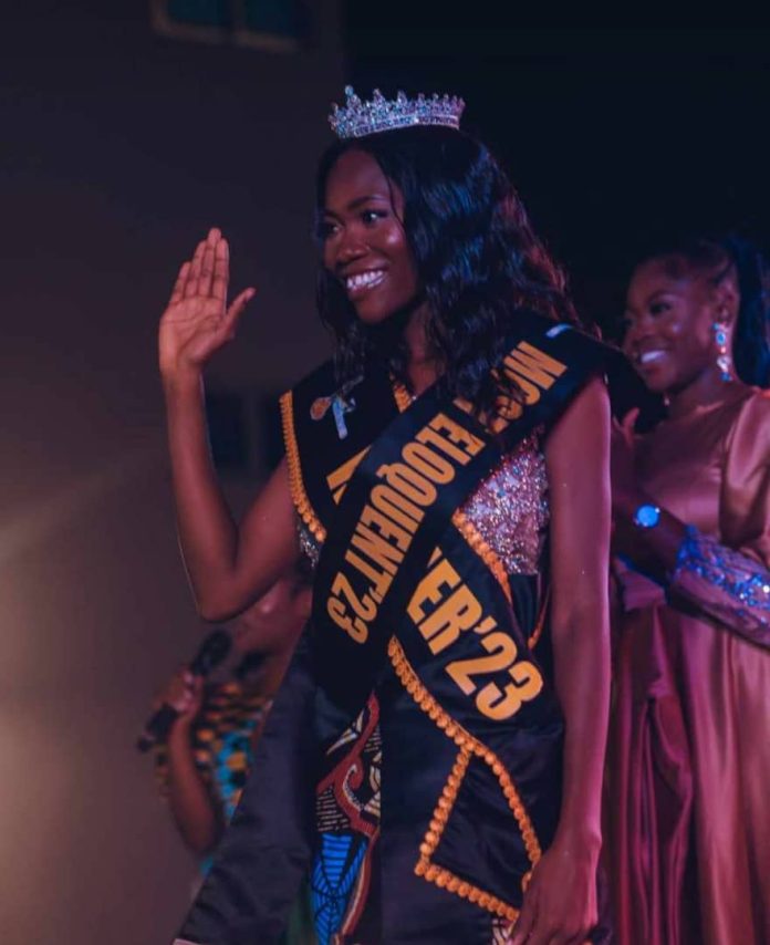 Mawuse Abla; Winner Miss Commuicator