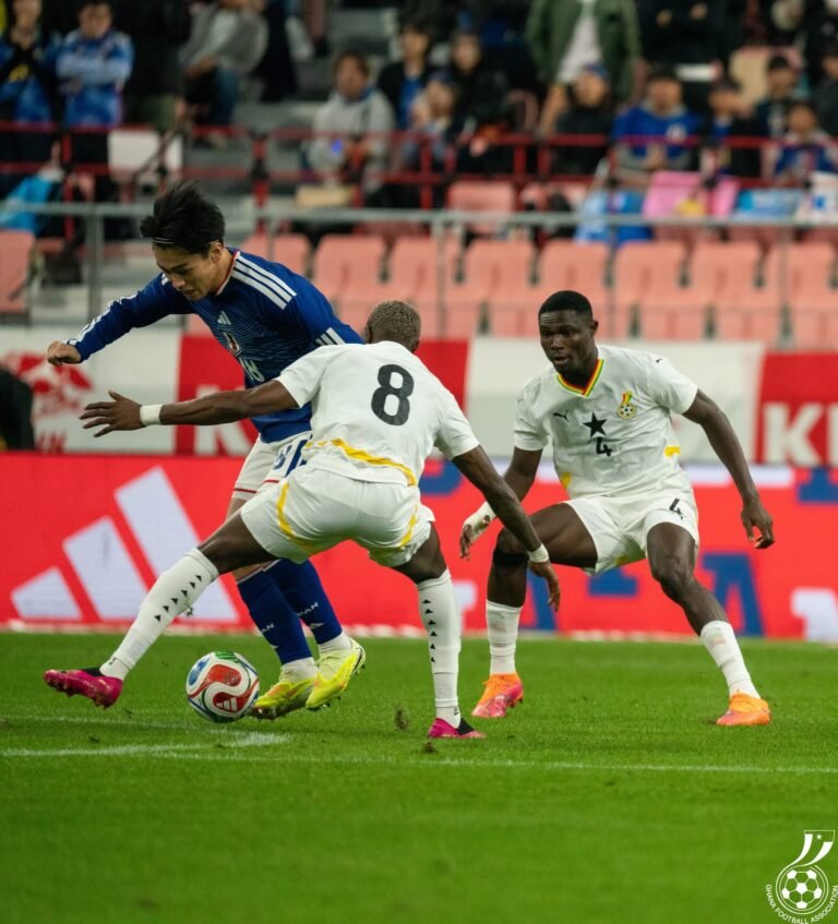 Japan beat Ghana’s Black Stars 2:0 in Kirin Challenge friendly match