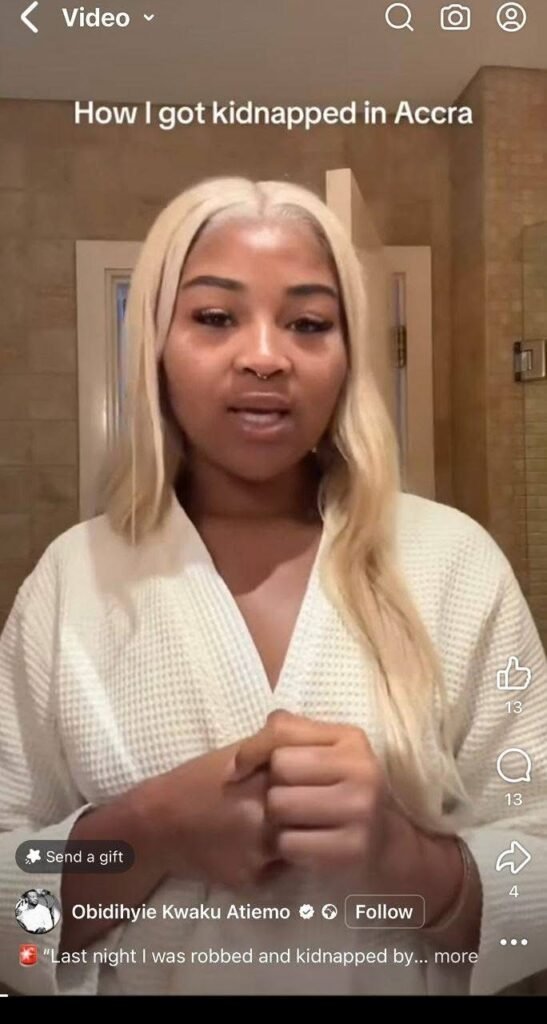 Woman in viral video claiming kidnap, robbery by officers has left Ghana, refused to cooperate – Police Service