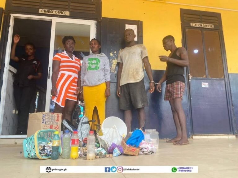 Police arrest 13 suspects, burn hideout in clampdown on crime in Senya Beraku