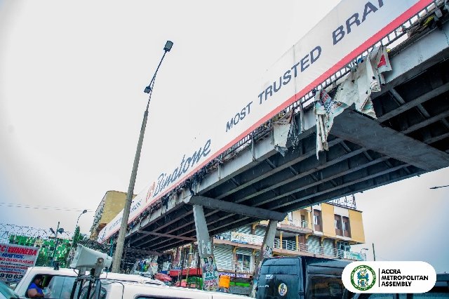 Kaneshie footbridge temporarily closed over safety concerns
