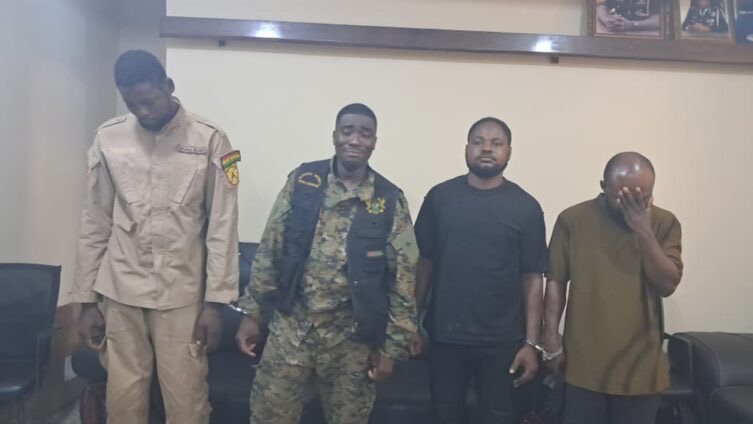 4 arrested for posing as national security operatives, raiding mining sites in Suaman
