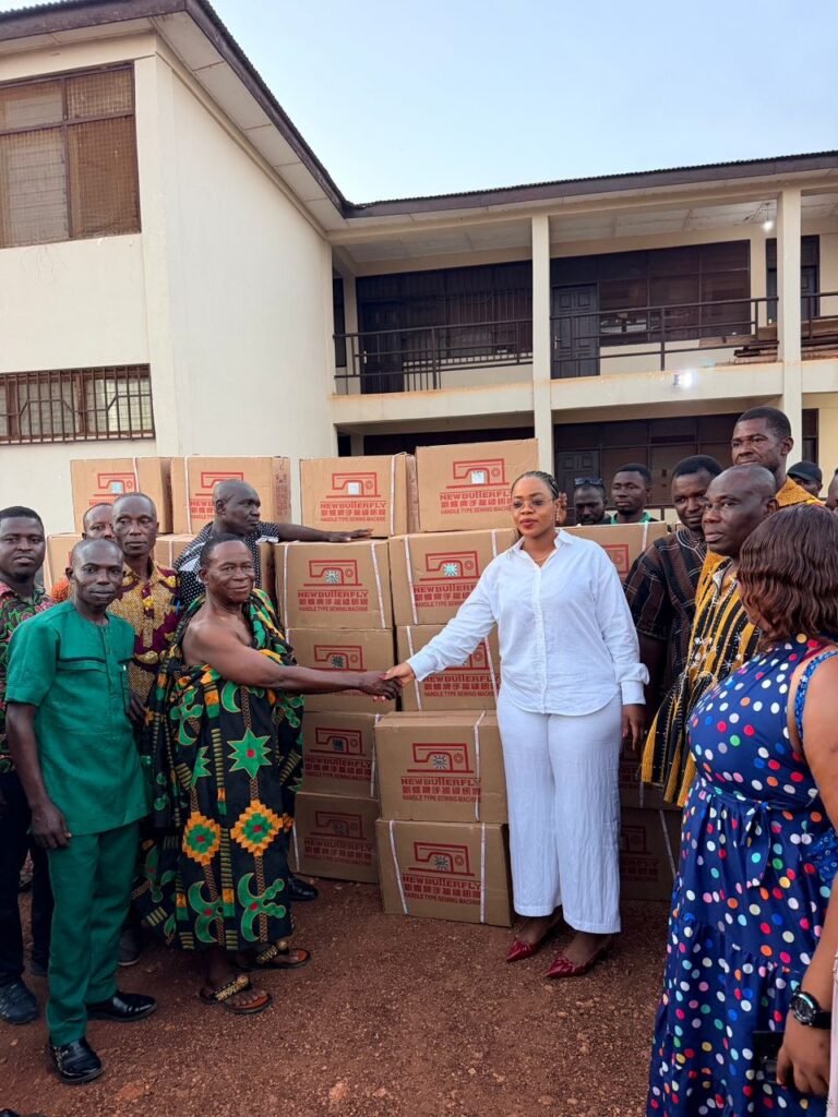 Sunyani West MP Millicent Yeboah donates 100 sewing machines to Assembly Members to boost youth skills training