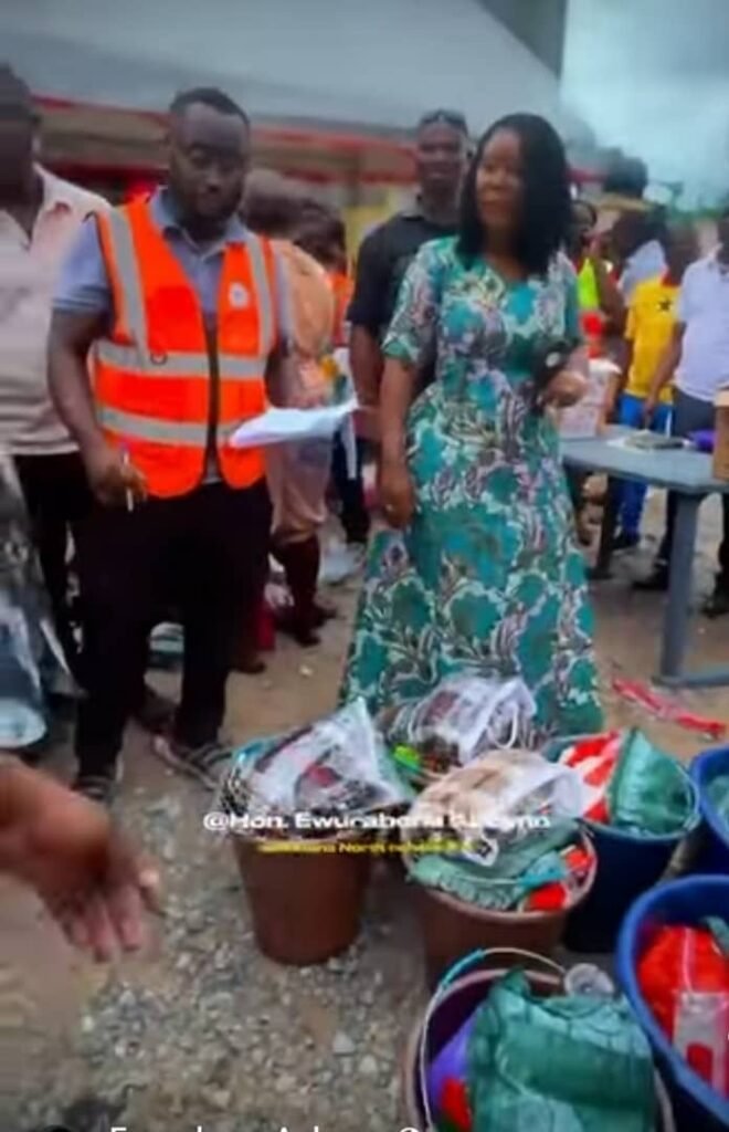 Ablekuma North MP donates relief items to flood victims