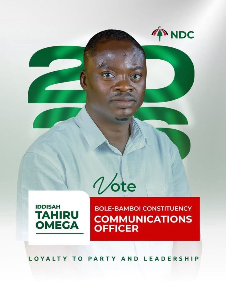 Iddisah Tahiru Omega declares intention to contest NDC Communications Officer position in Bole-Bamboi