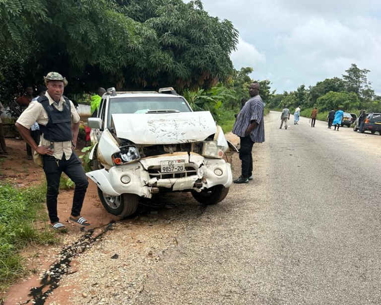 Titus-Glover campaign convoy involved in accident on Dambai-Tamale road