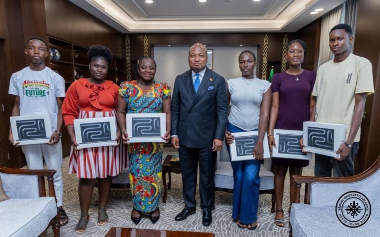 Ablakwa rewards six North Tongu WASSCE best performers with MacBooks, scholarships