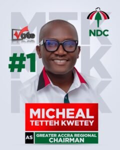 Michael Tetteh Kwetey urges peaceful NDC constituency elections in Greater Accra