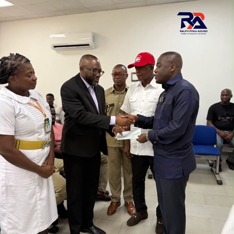 Ralph Poku-Adusei donates GH¢100,000 to Bekwai Municipal Hospital for essential medical equipment
