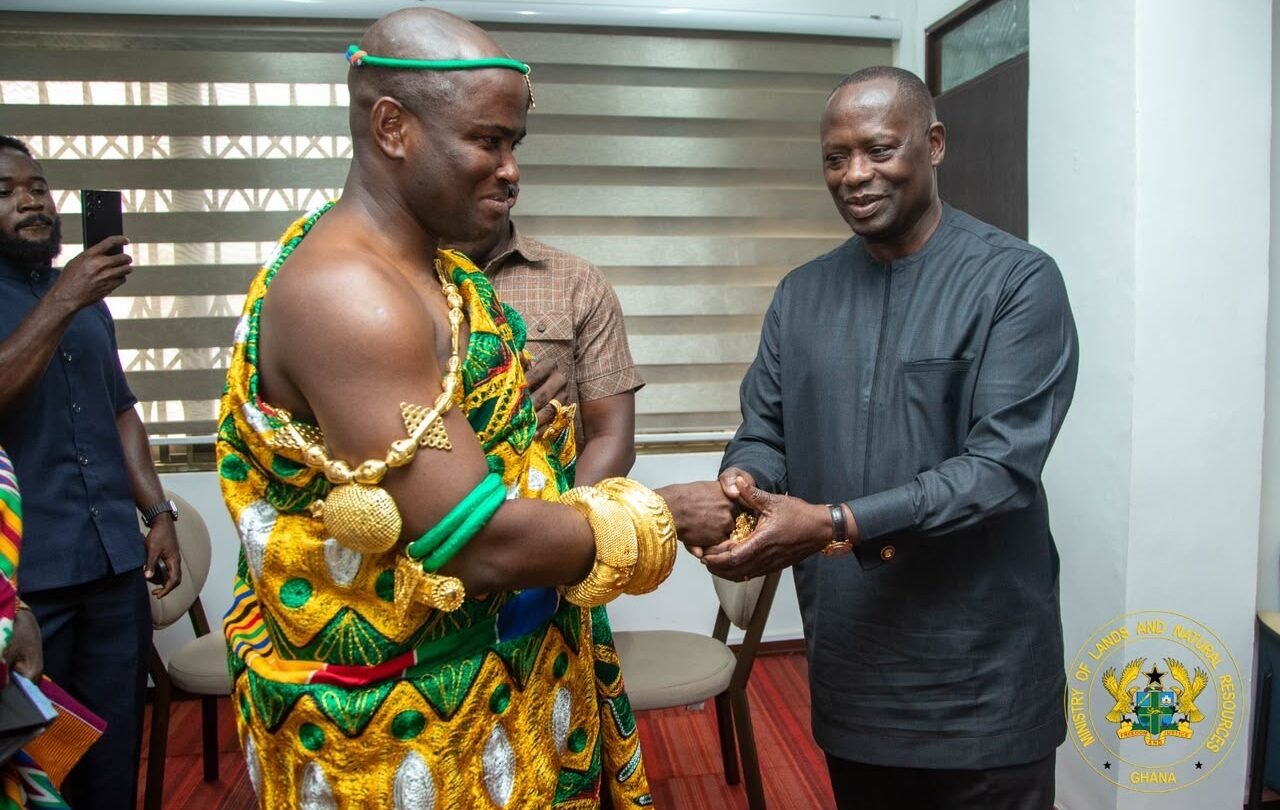 Nzema Chiefs Honour Lands Minister, Calls for Sustainable Revival of Adamus Resources