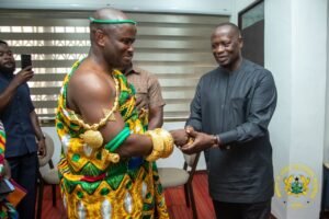 Nzema Chiefs Honour Lands Minister, Calls for Sustainable Revival of Adamus Resources